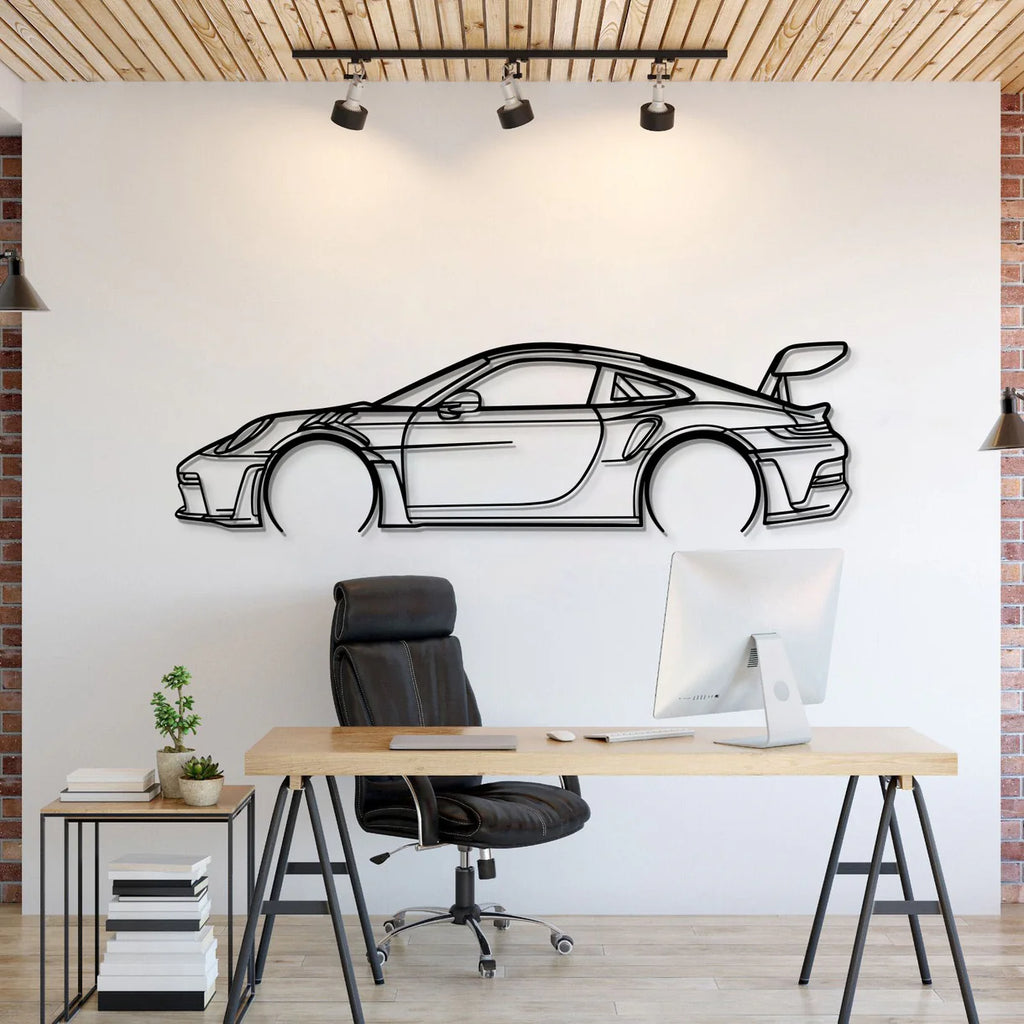 Porsche 911 GT3 RS (992) - Art Mural en Métal