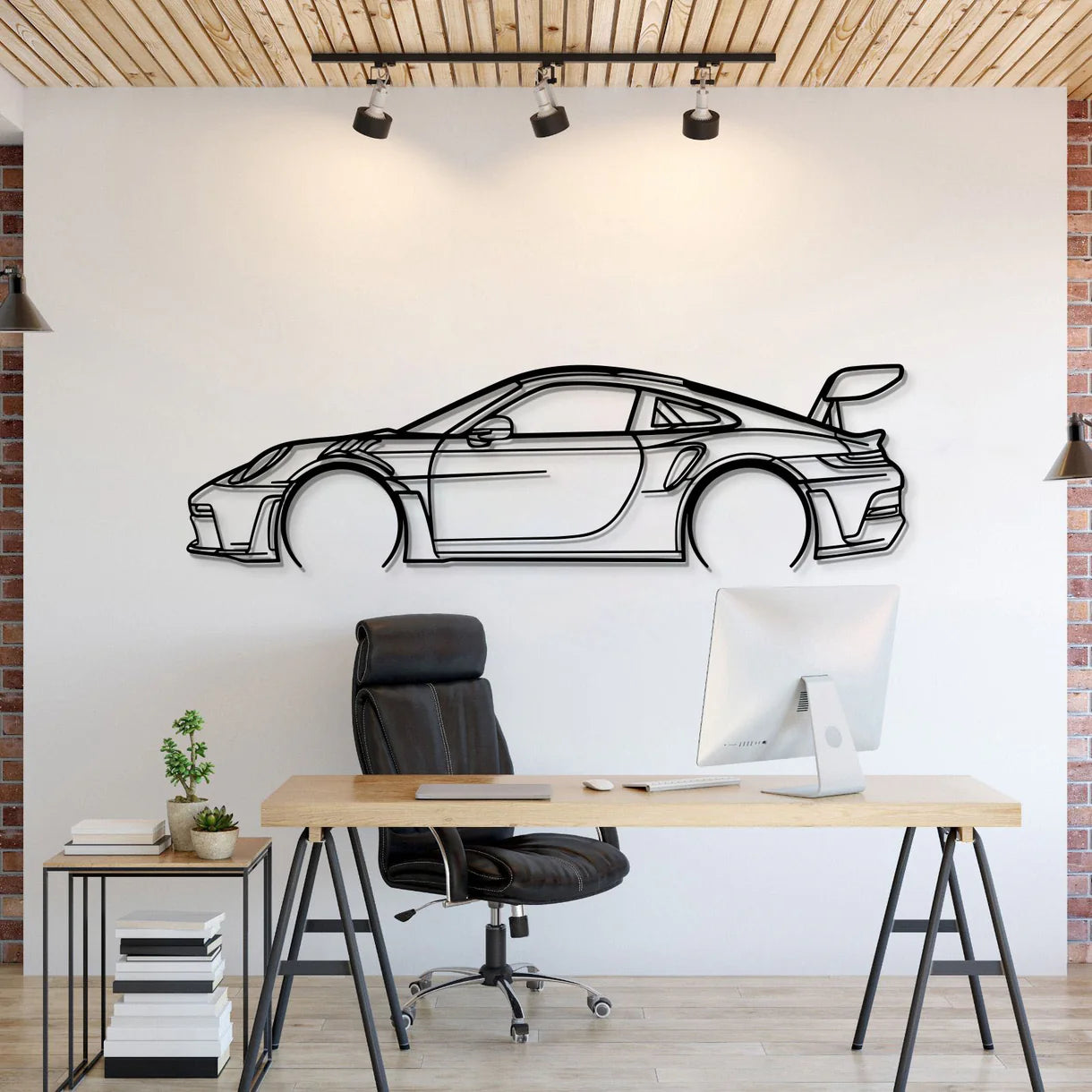 Porsche 911 GT3 RS (992) - Art Mural en Métal